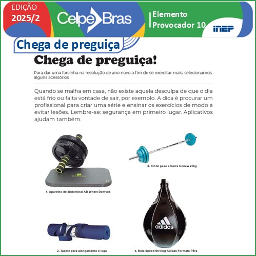 Chega de preguiça - Prova oral Celpe-Bras