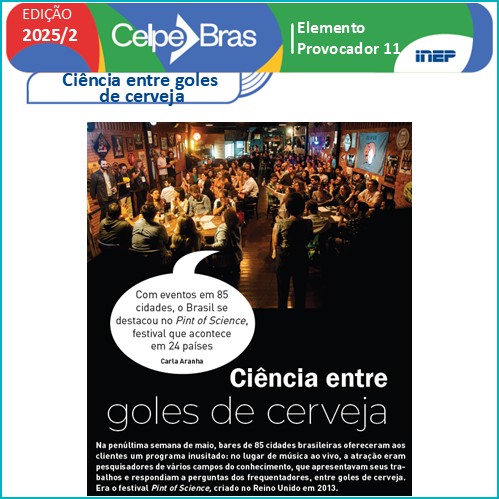 Ciência entre goles de cerveja - Prova oral 2025/2