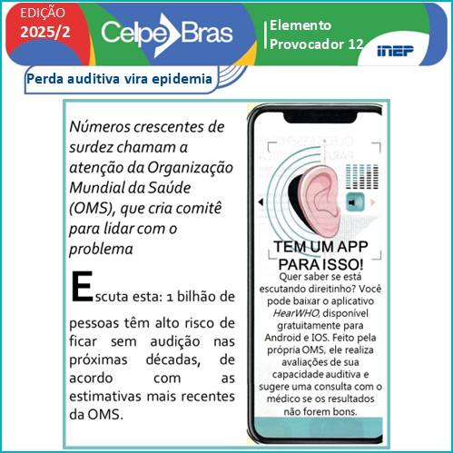 Perda auditiva vira epidemia - Prova oral 2025/2